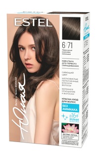 Краска для волос Estel De Luxe 6/71 Темно-русый коричнево-пепельный 60 мл