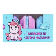 Косметический набор для тела Unicorns Approve Creamy Macarons 3 предмета
