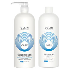 Набор для увлажнения и питания Ollin Professional Care moisture 1000 мл и 1000 мл