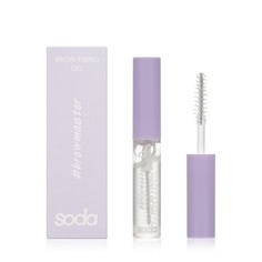 Фиксирующий гель для бровей Soda Brow Fixing Gel browmaster 001 5мл
