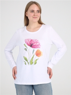 Лонгслив женский Апрель 1ЖДЛД4239001 белый 112/164