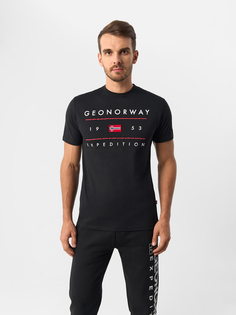 Футболка мужская Geographical Norway SW1464H-GNO, черный, XL