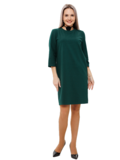 Платье женское Elenatex П-145 зеленое 46 RU
