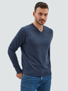 Пуловер мужской MANAFOFF 8106 синий XXXL