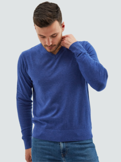 Пуловер мужской MANAFOFF 8106 голубой 3XL