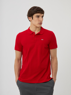 Рубашка-поло мужская Tommy Jeans DM0DM18312 красный-XNL XXL