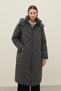 Пуховик-пальто женский Finn Flare FAD110101 серый M