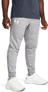 Спортивные брюки мужские Under Armour Ua Rival Terry Jogger серые 3XL