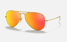 Солнцезащитные очки унисекс Ray-Ban 2RB3025 оранжевые