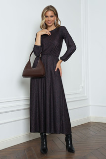 Платье женское by Ksenia Avakyan 32-00 коричневое 50 RU