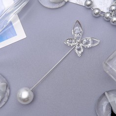 Брошь из бижутерного сплава Queen fair 3447484, пластик/стекло