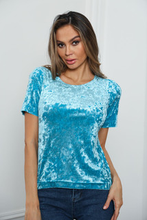 Блуза женская by Ksenia Avakyan 99-00 голубая 52 RU
