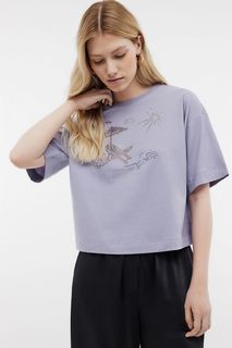 Футболка женская Baon B2324051 фиолетовая XXL