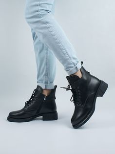 Ботинки женские 365 V235-D347-1 черные 36 RU