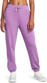 Спортивные брюки женские Under Armour UA Rival Terry Jogger фиолетовые XL