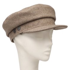 Кепка бретонская женская Maison David CAP8 коричнево-серая, р. 57