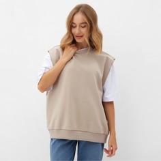 Жилет женский MINAKU CasColl бежевый 46-48 RU