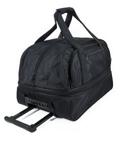 Дорожная сумка мужская lootbag Карго черная матовая, 36х60х40