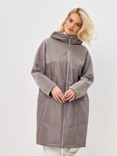 Пальто женское LAWINTER 83264 серое 54 RU