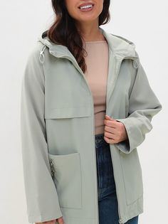 Ветровка женская LAWINTER 83807 зеленая 52 RU
