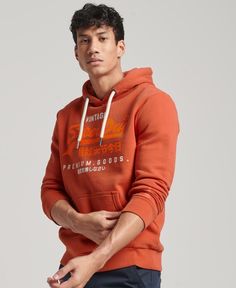 Худи мужское Superdry M2012985A коричневое L