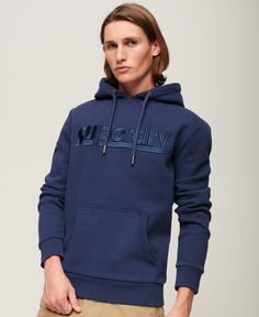 Худи мужское Superdry M2013137A синее S