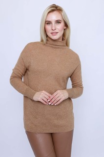 Водолазка женская WoolSpirit by Khan. Cashmere jskfd коричневая 48 RU