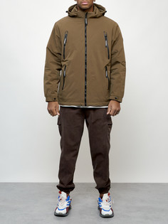Куртка мужская AD7312 коричневая M No Brand