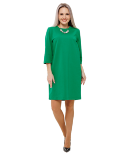 Платье женское Elenatex П-145 зеленое 54 RU