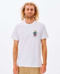 Футболка мужская Rip Curl SEARCH ICON TEE белая L