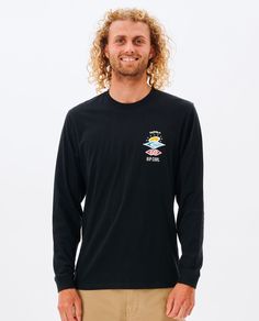 Лонгслив мужской Rip Curl CTESF9 черный S