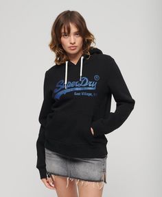 Толстовка женская Superdry W2011959A черная 14 UK