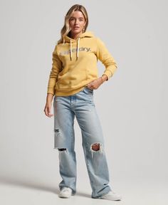 Толстовка женская Superdry W2011973A золотистая 10 UK