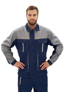 Костюм рабочий мужской Ursus Оптимальный темно-синий 44-46 RU, 170-176 см