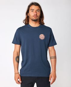 Футболка мужская Rip Curl CTEST9 синяя M