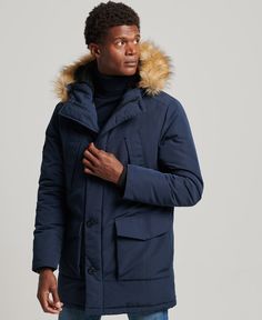 Парка мужская Superdry M5011573A синяя 2XL