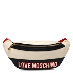 Сумка поясная женская Love Moschino JC4040PP SS24 светло-бежевая 2