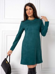 Платье женское IHOMELUX 970 зеленое 46 RU