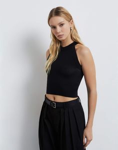Топ женский Gloria Jeans GTN003880 черный L/170
