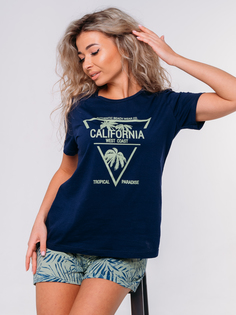 Пижама женская Cool Look Калифорния-1 синяя 52 RU