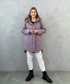 Куртка женская 336 фиолетовая 54 RU No Brand