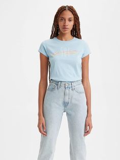 Футболка женская Levis A6126 голубая XS Levis®