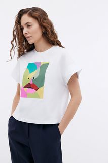 футболка женская Baon B2324034 белая 2XL