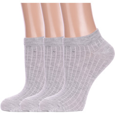Комплект носков женских Hobby Line 3-Нжу565-06 серых 36-40, 3 пары