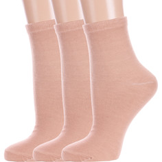 Комплект носков женских Hobby Line 3-Нжх339-19 коричневых 36-40, 3 пары