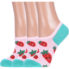 Комплект носков женских Hobby Line 3-ННЖ18-09-03-01 розовых 36-40, 3 пары