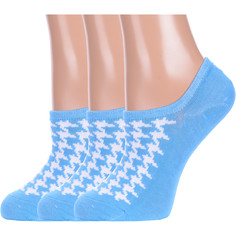 Комплект носков женских Hobby Line 3-ННЖ19-09 голубых 36-40, 3 пары
