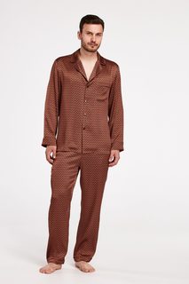 Пижама мужская MAISON LOVERS МПШ коричневая M-2XL