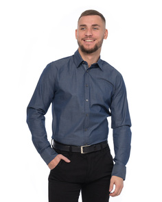 Рубашка мужская Maestro Monaco 2 синяя 41/178-186