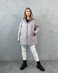 Куртка женская 358 бежевая 62 RU No Brand